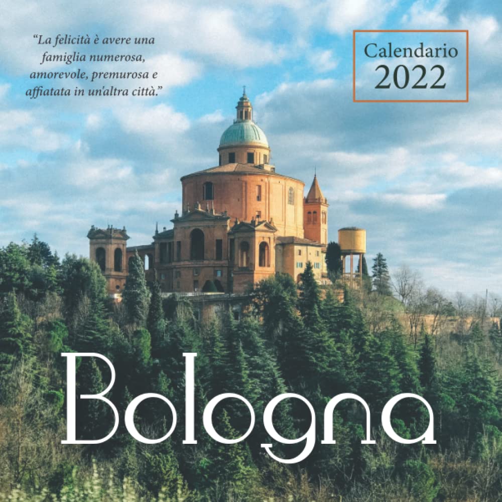 Calendario Bologna 2022 calendrier mural carré petit format papier écriture