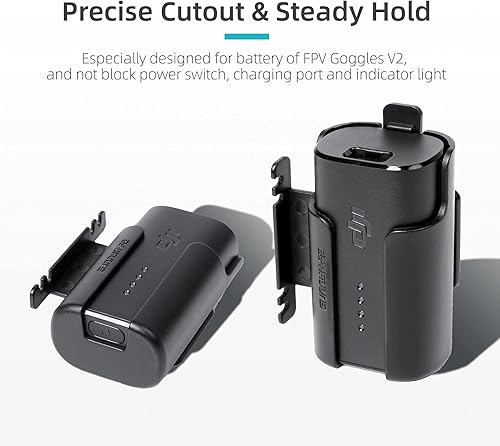 Miniatura 7 de BTG Clip de batería con bobinador de cable para DJI FPV Goggles V2 / DJI Avata Drone Goggles 2 Accesorios