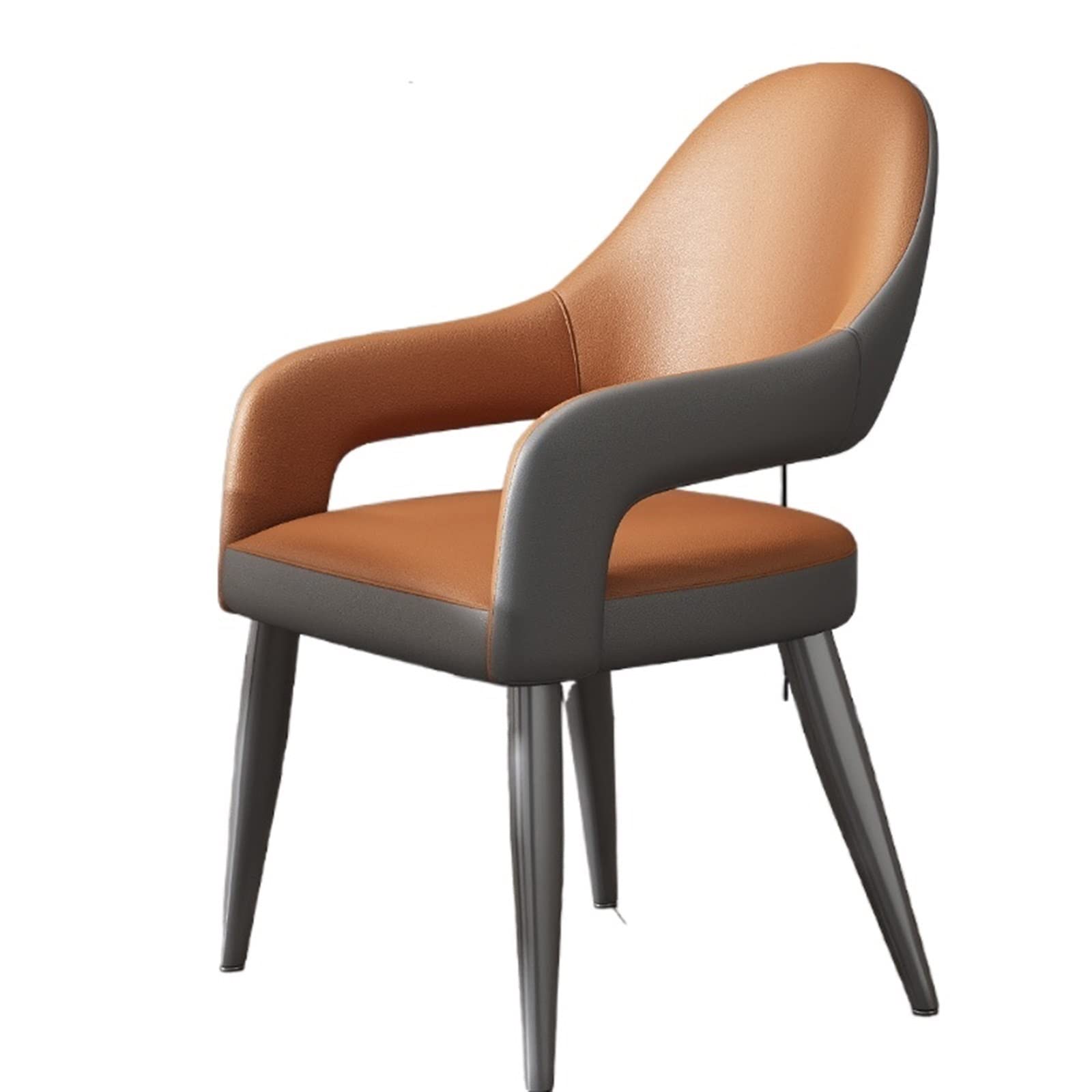 Chair Individual Arm Office Lounge Dining Chairs Nordic Design Living Room Dining Chairs Makeup Cafe Cadeiras Minimalist Furniture(Orange)