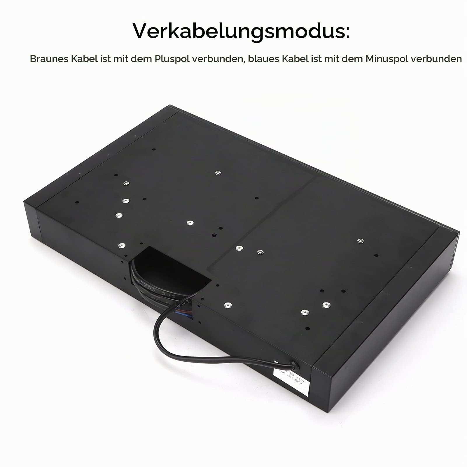 12-V-Dunstabzugshaube, 3-stufiger Abluftventilator, Einstellbar mit Berührbarem Bildschirm, LED-Licht, Kanalloser Dunstabzugsherd für Wohnmobil-Wohnmobilküche