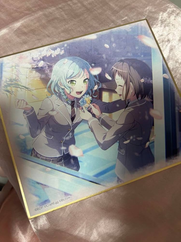 BanG Dream! バンドリ　ミニ色紙　卒業記念イラスト　氷川日菜＆つぐみ Amazon.co.jp: BanG Dream! バンドリ ミニ色紙 卒業記念イラスト