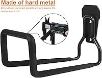 Vista 5 de 2 piezas de soporte de manguera resistente para almacenamiento de manguera de jardín, soportes de manguera de agua negra para montaje en pared