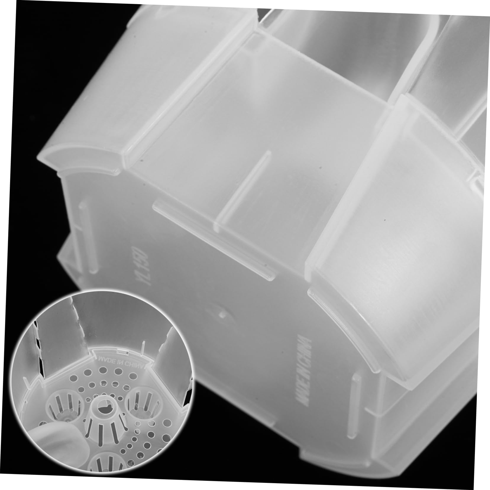 TOYANDONA 6 Pièces Pots de Fleurs Transparent Plastique Drainage pour Plantes Intérieur Pots de Jardinage Idéaux pour Plantes Vertes