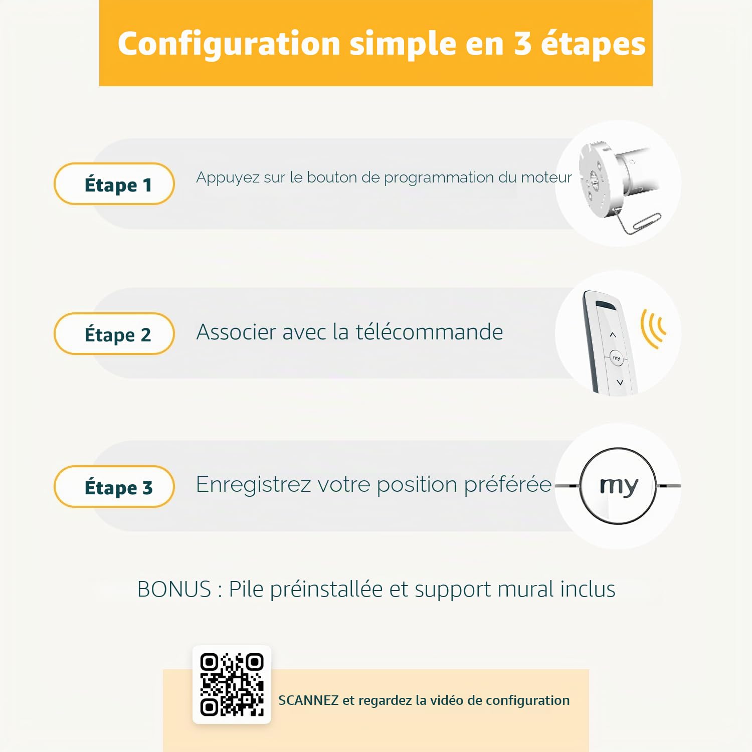 Somfy Situo 1 Pure - 74300 RTS - Contrôle abat-jour motorisé ou groupe nuances - Omni-directionnel, enregistre position préférée, blanc élégant - #1870571