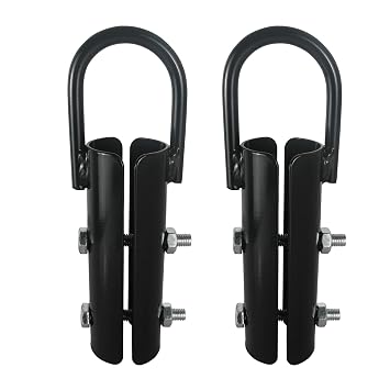 112" Climbing Rope Clamp, 2 Sets 1.5 Battle Rope Attachment Hook Accessories, Rope Clasp for Rope Climb, Climbing Training Garage Home Gym Workout Fitness Strength Training