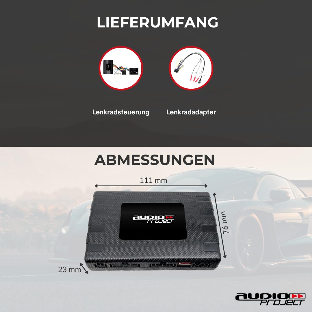 Audioproject A400.3-33 - CAN Bus Adapter Basis Lenkradfernbedienung für Opel Adam Astra Corsa Meriva Mokka Zafira ab 2009-2018 Chevrolet für Autoradio Pioneer Kenwood JVC Alpine u.a.