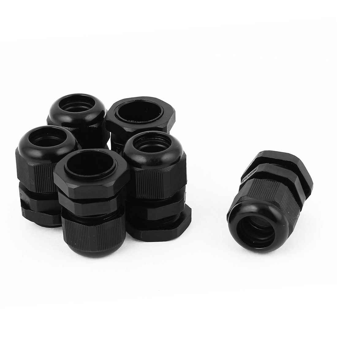 Aexit 6 Pcs Electrical Boxes, Conduit & Fittings M22 10-14mm Waterproof Compression Cable Glands Electrical Boxes Locknut M22x1.5