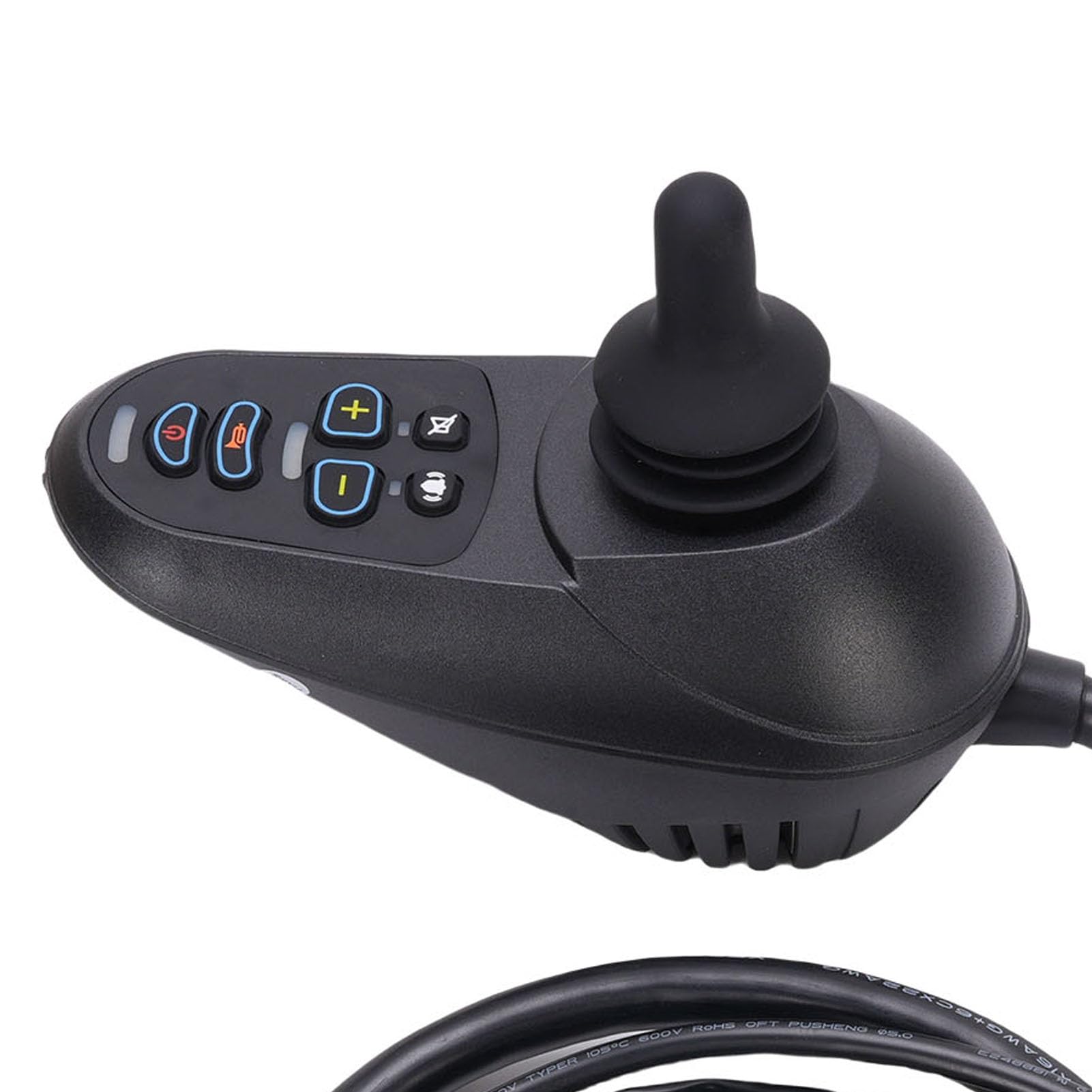 Spacnana Controlador de Joystick, Joystick Eléctrico ABS con Tecnología Hall, de 24 V CC para Robots Inteligentes y Equipos de Entretenimiento