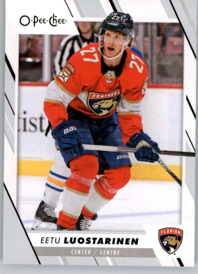 2023-24 O-Pee-Chee #310 Eetu Luostarinen Florida Panthers Official NHL Hockey Card in Raw (NM or Better) Condition