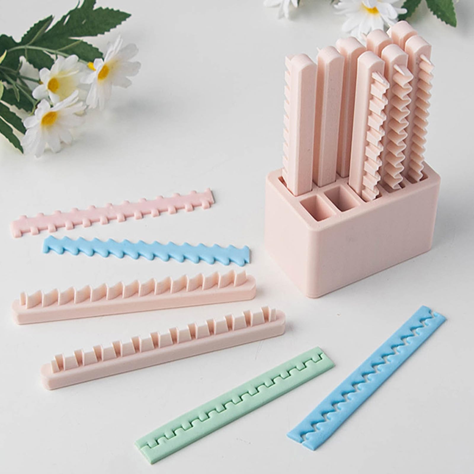 Juego de moldes de arcilla PLA creativos con 10 moldes para accesorios de manualidades y decoración, accesorios de arcilla creativos
