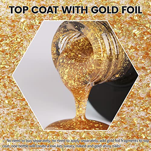 Esmalte en gel Gold Foil Top Coat 15ml miniatura 2