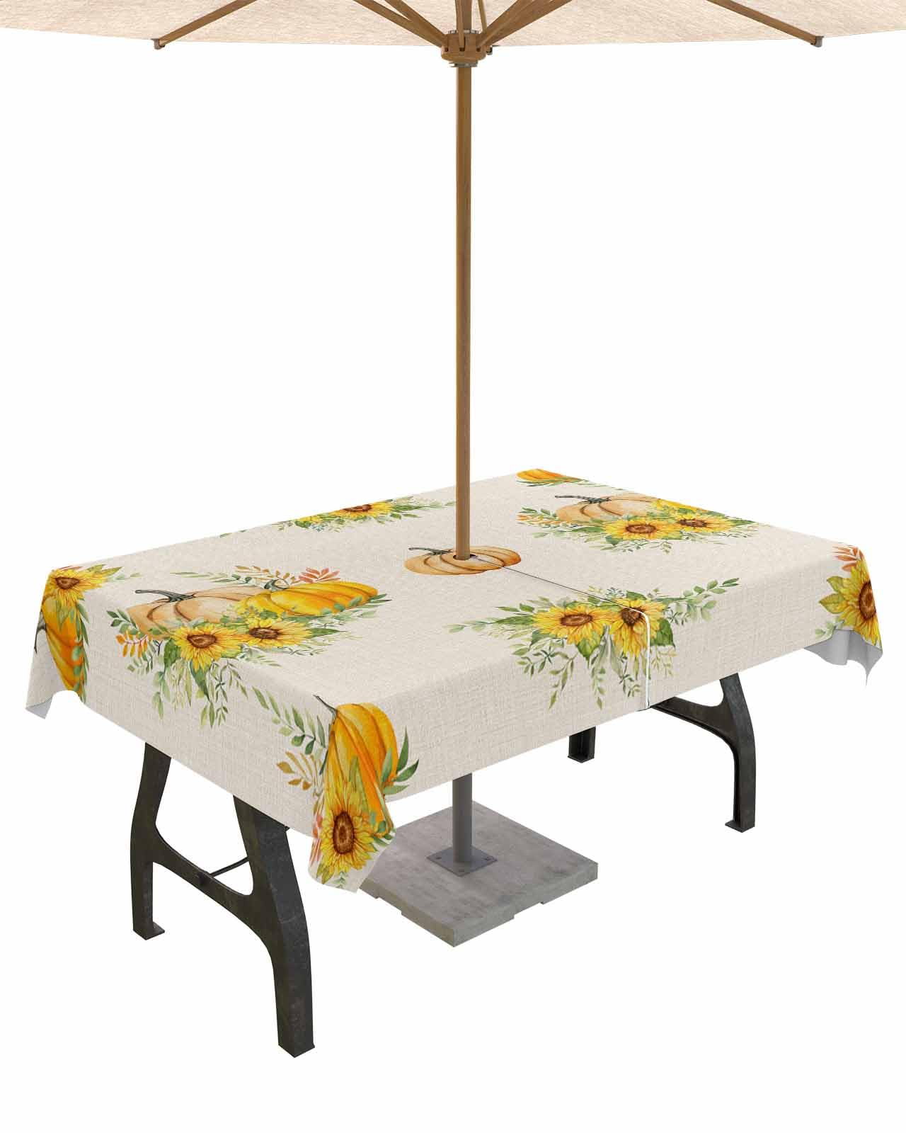 ARTSHOWING Thanksgiving Outdoor Tablecloth 54