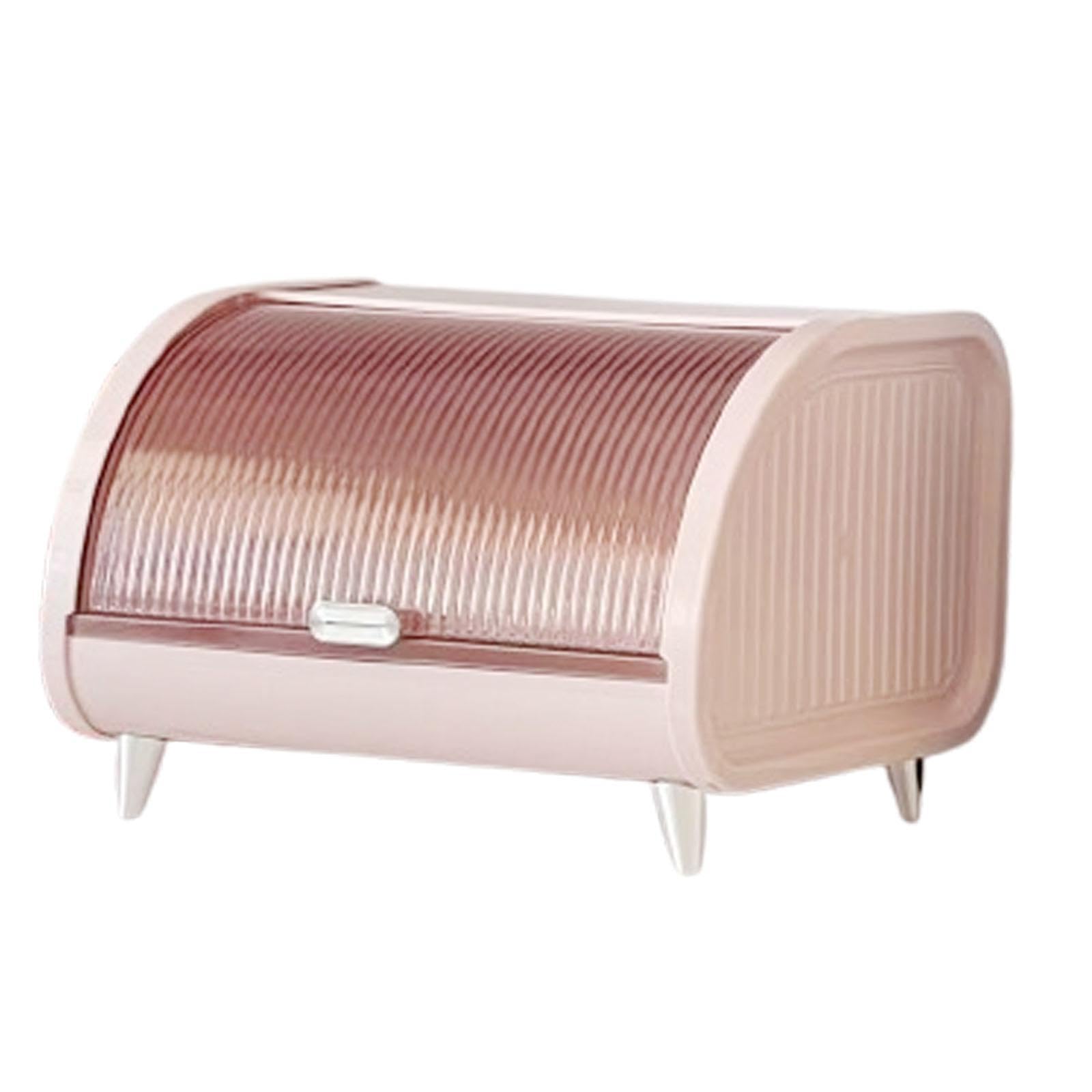YIXANNX Multi Function Cosmetic Storage Box Snack Makeup Storage Box Bread Holder for Creative Luxury Bread Container Countertop Keeper Desktop Living Room, pink, 30x27x21cm