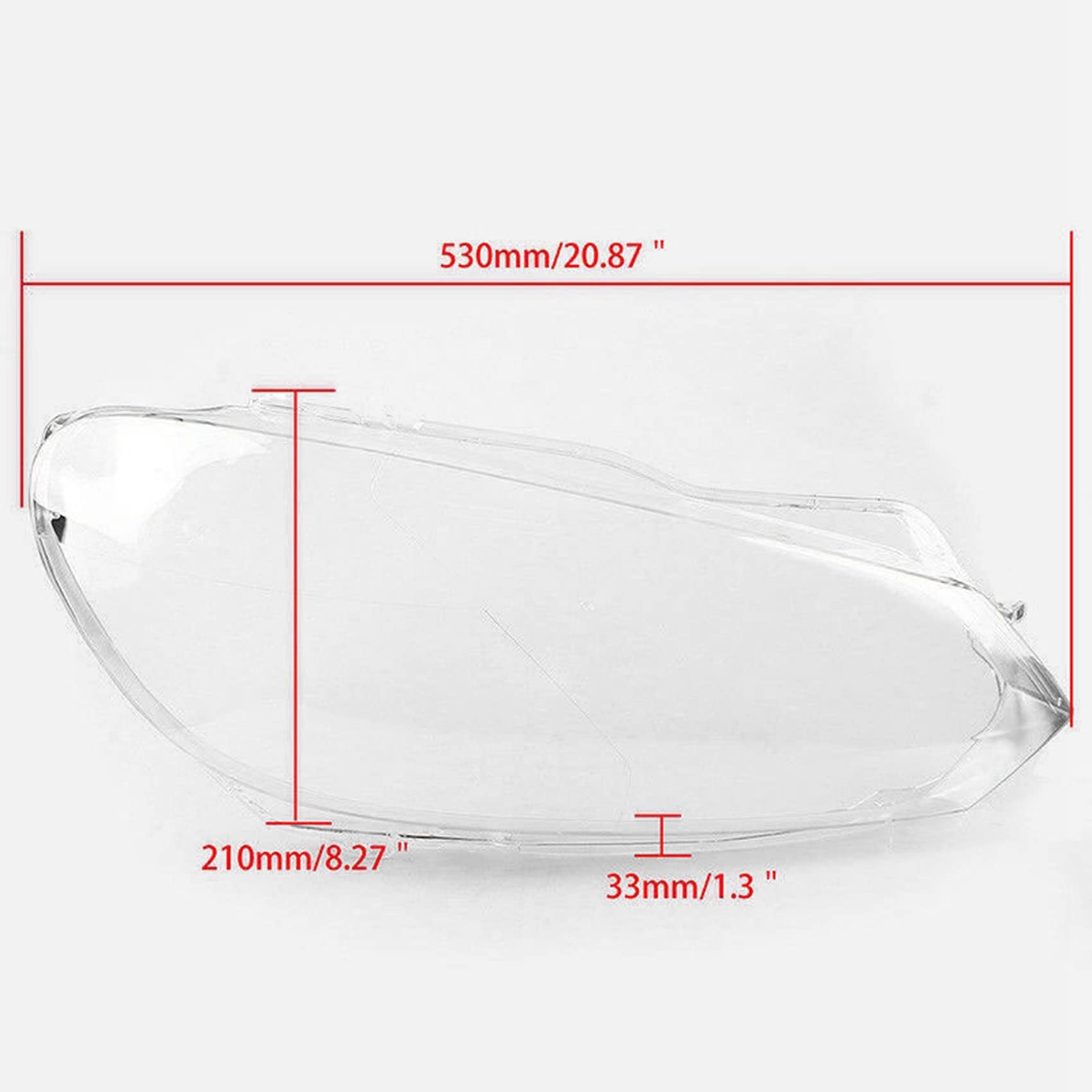 Auto Shell Lente Sostituzione Auto Trasparente Paralume per- Golf 6 MK6 R 2009-2012