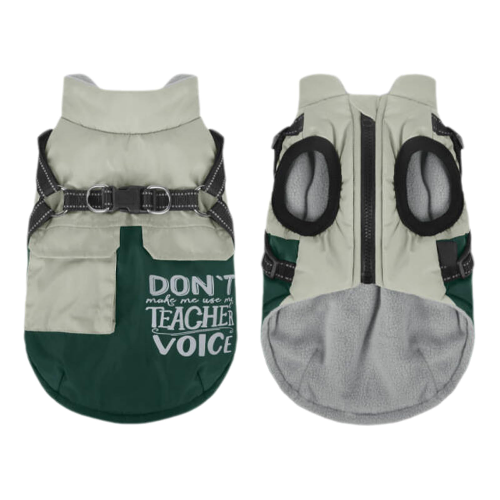 Manteau doux réfléchissant pour chien idéal pour les promenades nocturnes en forêt