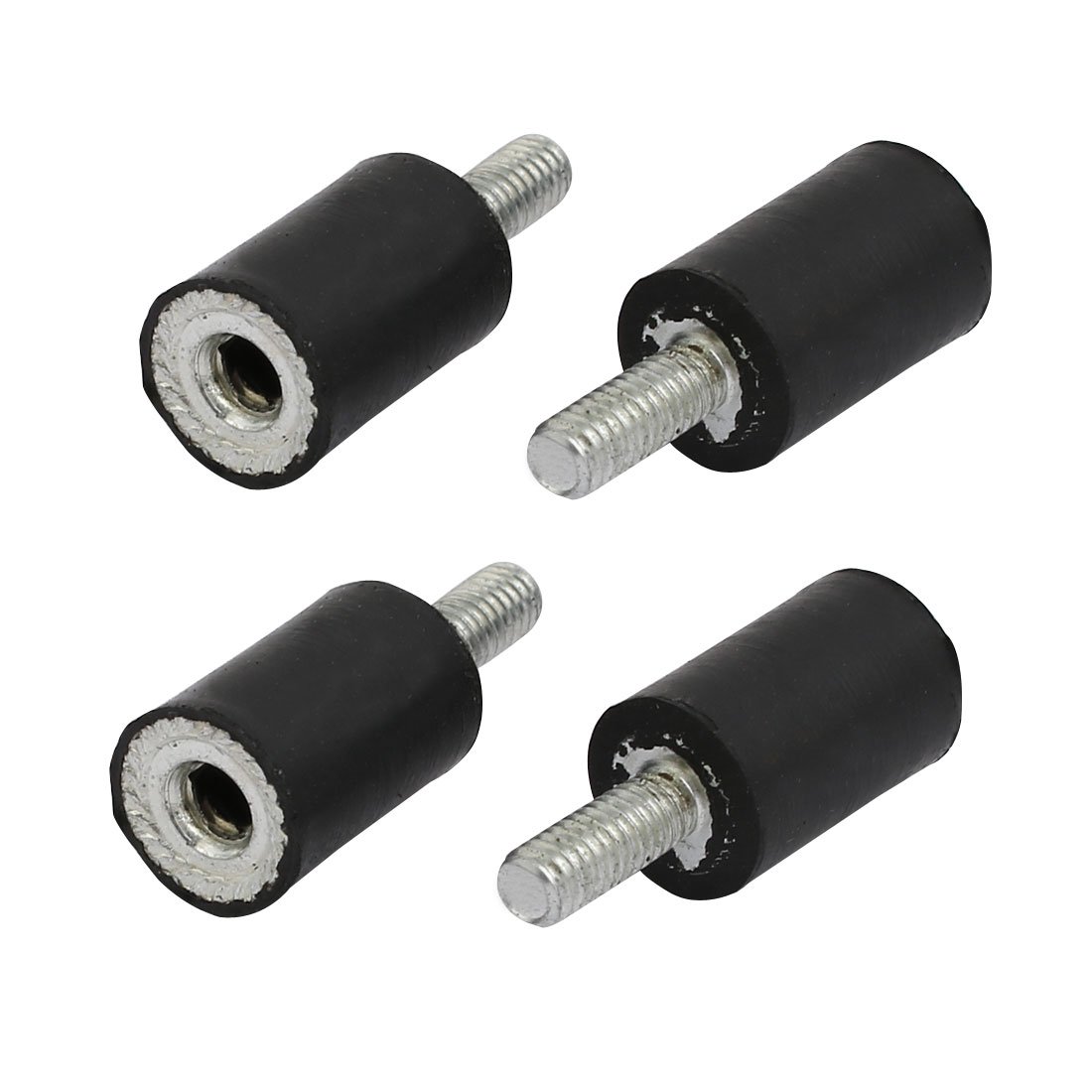 Aexit 10mmx15mm M4 Power supply and power module Male Female Thread Rubber Vibration Isolator Mount 4pcs