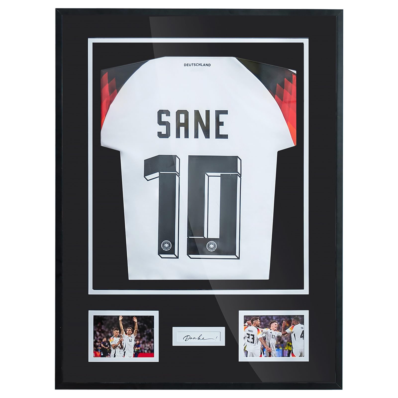 Marco de camiseta de 60 x 80 cm, marco de fotos, marco de aluminio, camiseta de fútbol, marco de objetos grande, XL, marco 3D para camisetas, color negro