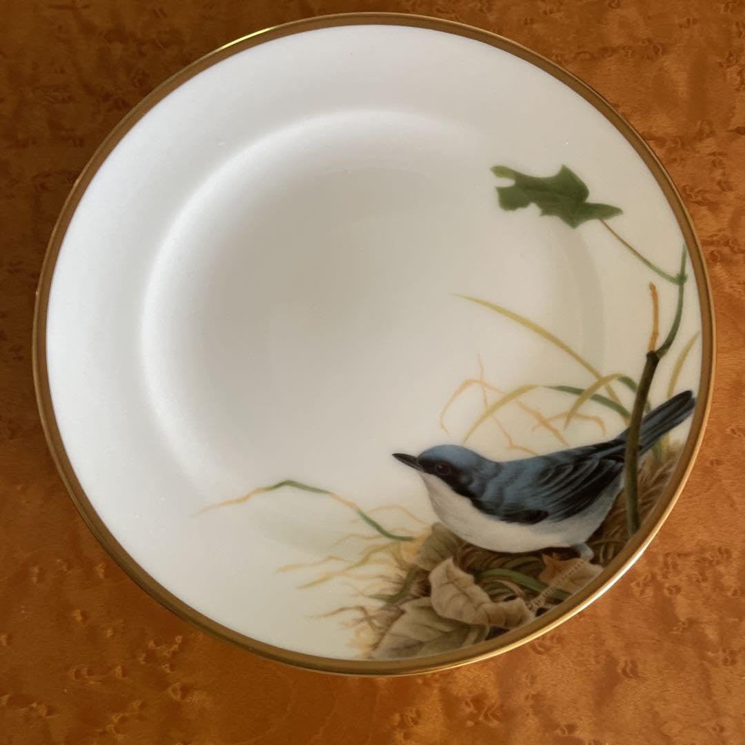 大倉陶園　野鳥シリーズ　コルリ　ケーキ皿 Amazon.co.jp: 大倉陶園 野鳥シリーズ プレート 6枚セット