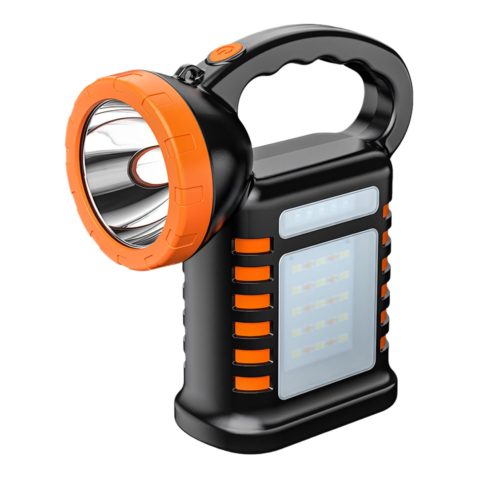 Hsioluted Solar Searchlight Rechargeable Strong Flashlight Work Light for Camping, Outdoor Emergencies Handheld Work Light Waterproof LED Flashlight