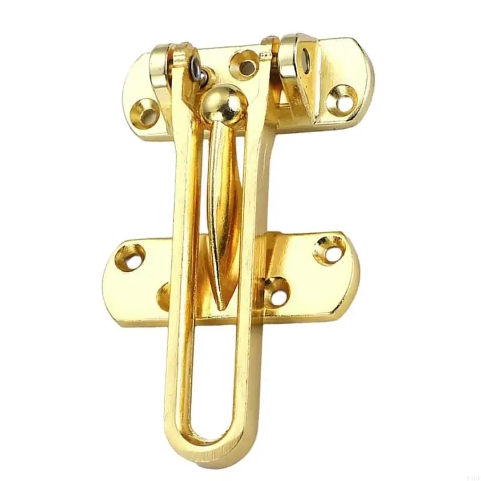 Lot de 12 verrous de porte d'entrée en métal pour porte d'entrée et intérieur (noir)