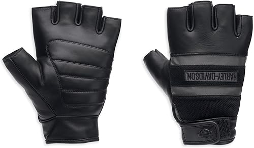 Miniatura 2 de Harley-Davidson Guantes sin dedos Centerline para hombre, color negro - 98250-13VM