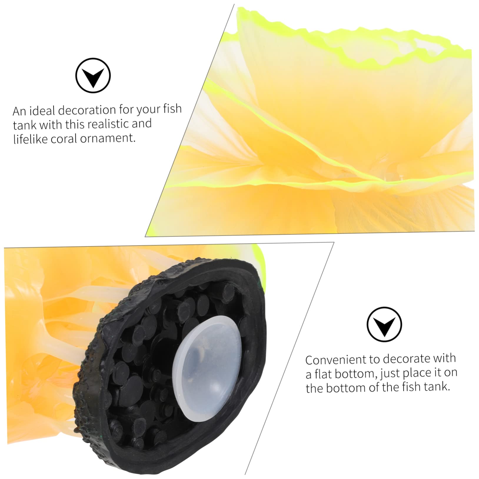 Balacoo Fluorescence Coral Plant Aquarium Decor Vibrant Artificial Flora for Freshwater Saltwater Tanks Eye Catching Ornament Safe Hideaway for Fish Easy to Arrange