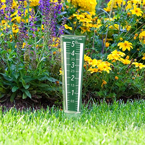 Circrane 5-Inch Capacity Outdoor Rain Gauge With Additional Hang Bracket& Stainless Steel Screws thumb #1