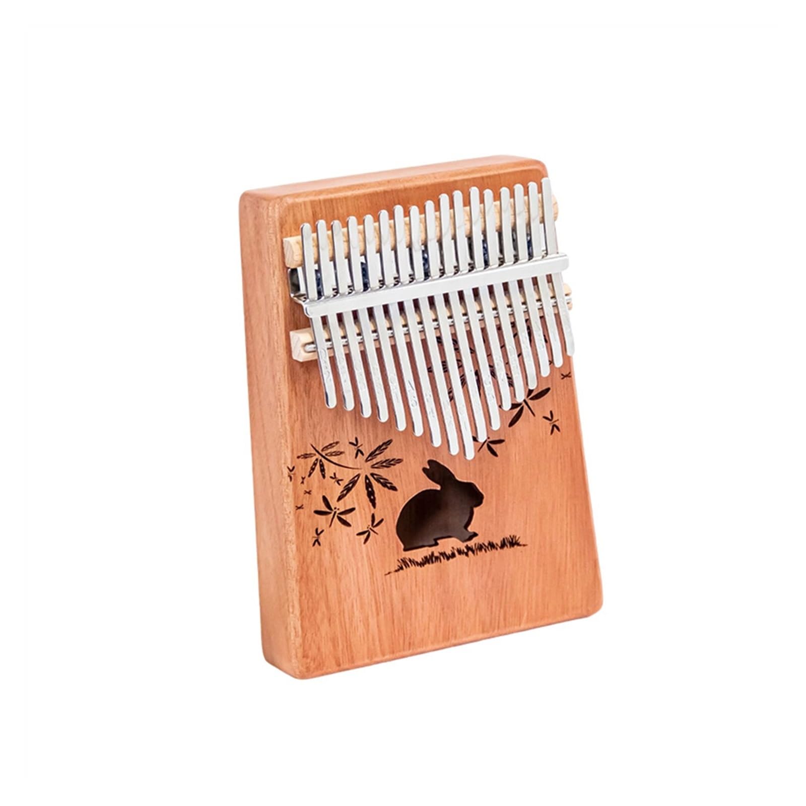 Anfänger Kalimba Massivholzfarbe Kalimba-Fingerklavier 17-Ton-Daumenklavier Holzkiste Kalimba