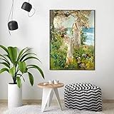 Perfecto para decoración y regalo: las pinturas de arte contemporáneo perfecto agregan un toque elegante a su dormitorio, sala de estar, cocina, oficina, hotel, comedor, oficina, baño, bar, etc. Será una decoración de pared única para decorar su espacio.y también es una buena opción de regalo para tus amigos o padres.