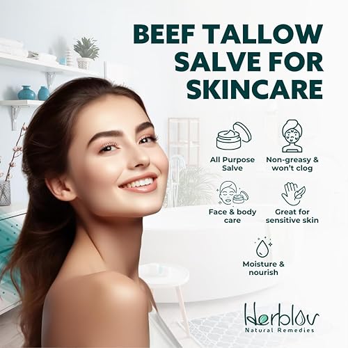 Miniatura 7 de Salve de ternera - Bálsamo para todo uso natural de carne de res alimentada con pasto y miel - Crema corporal hidratante ideal para eczema, piel