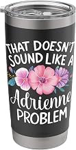 Adrienne Personalized Cute Flower Girls Adrienne Name Stainless Steel Insulated Tumbler