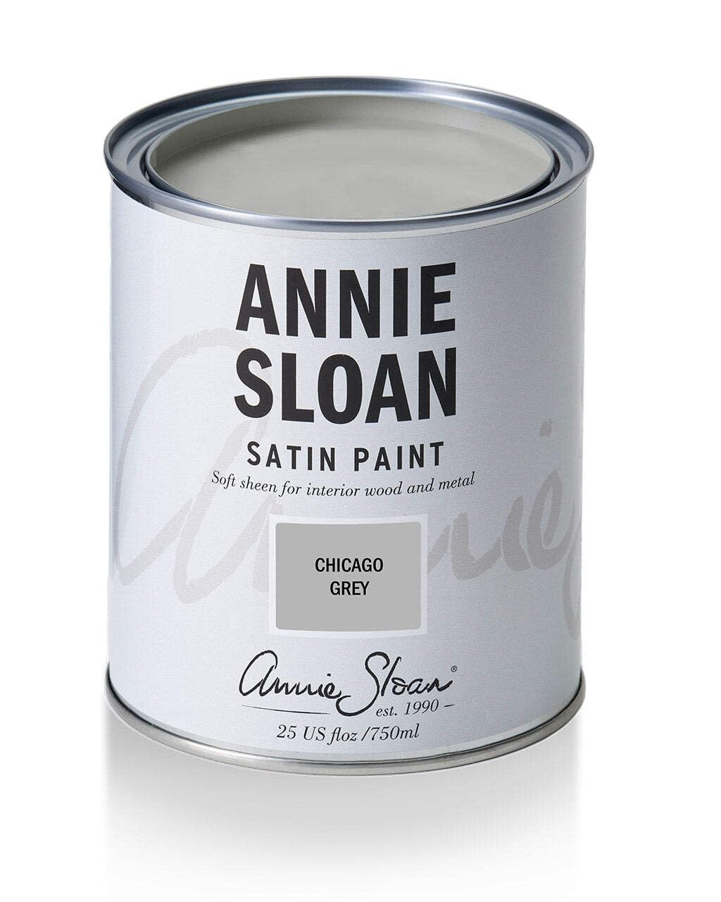 Annie Sloan Chicago Grey Satin Paint 750Ml (Chicago Grey)