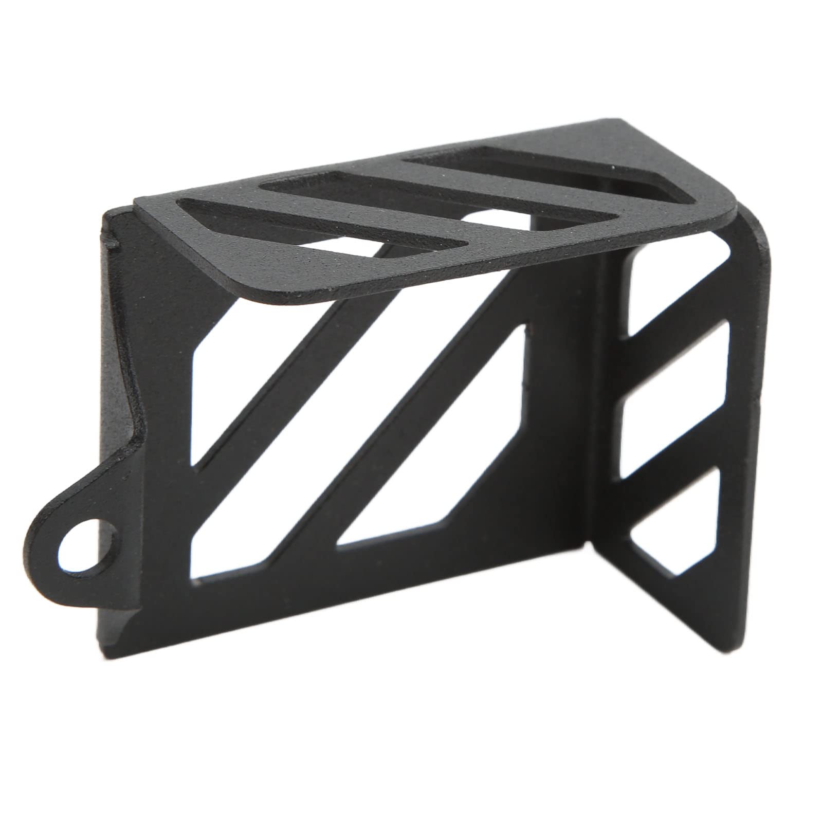 Osłona Tylnego Zbiornika Płynu Hamulcowego Osłona Zbiornika Tylnego Hamulca ze Stali Węglowej Protector Wymiana Akcesoriów Motocyklowych dla CB125R CB2150R CB250R CB300R CB500X(czarny)