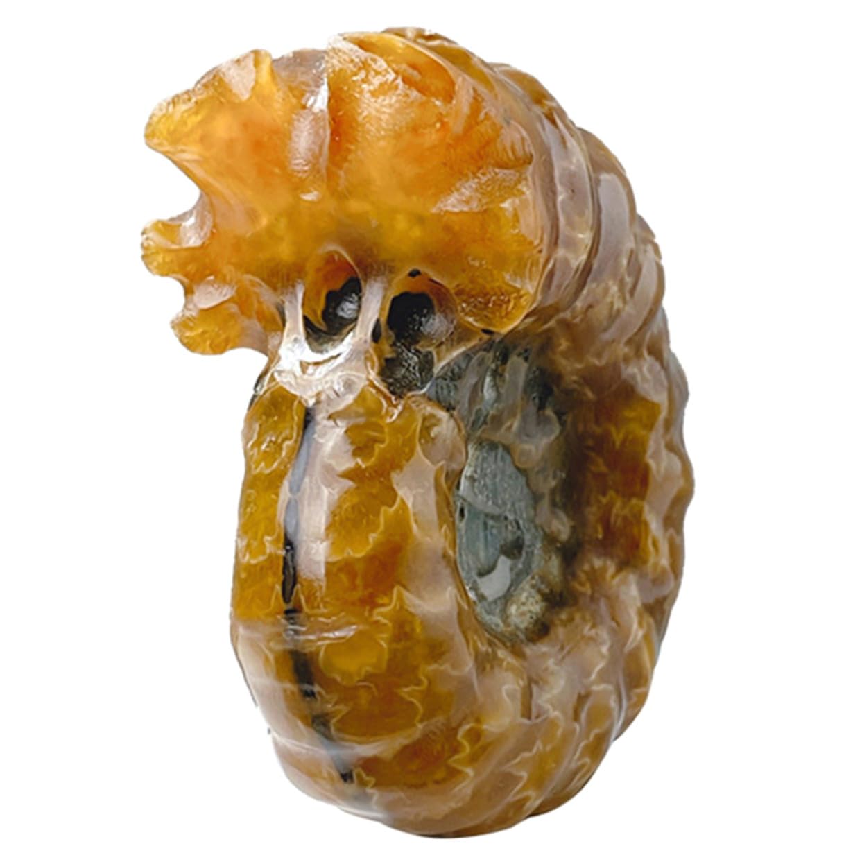 Caracol de piedra de cristal para aliviar el estrés en tu mesa
