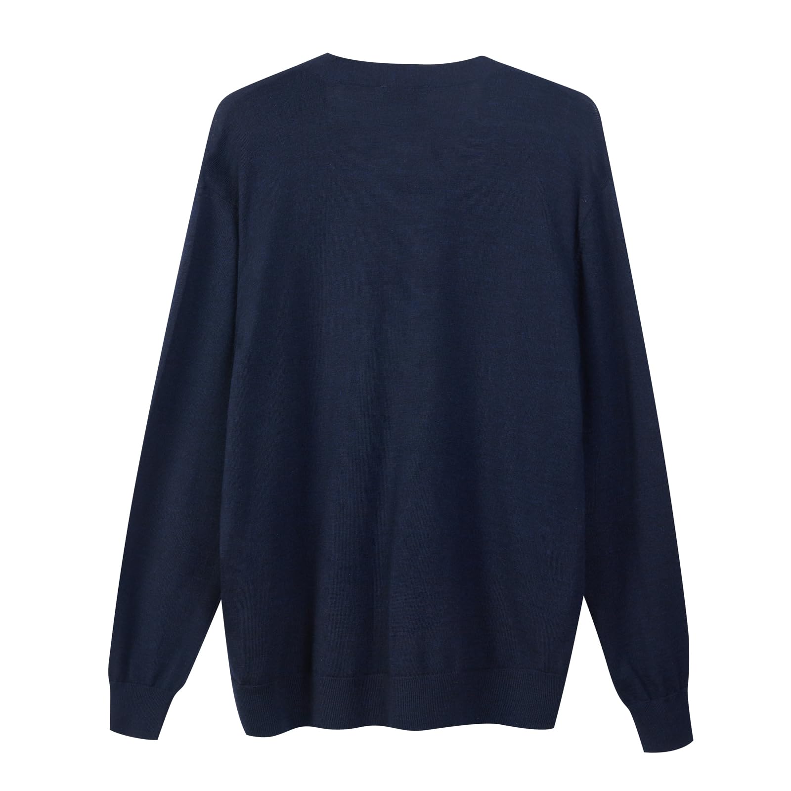 Diana Studio - Basic Cardigan, Herren, 100% Merinowolle, Langarm, Normale Passform