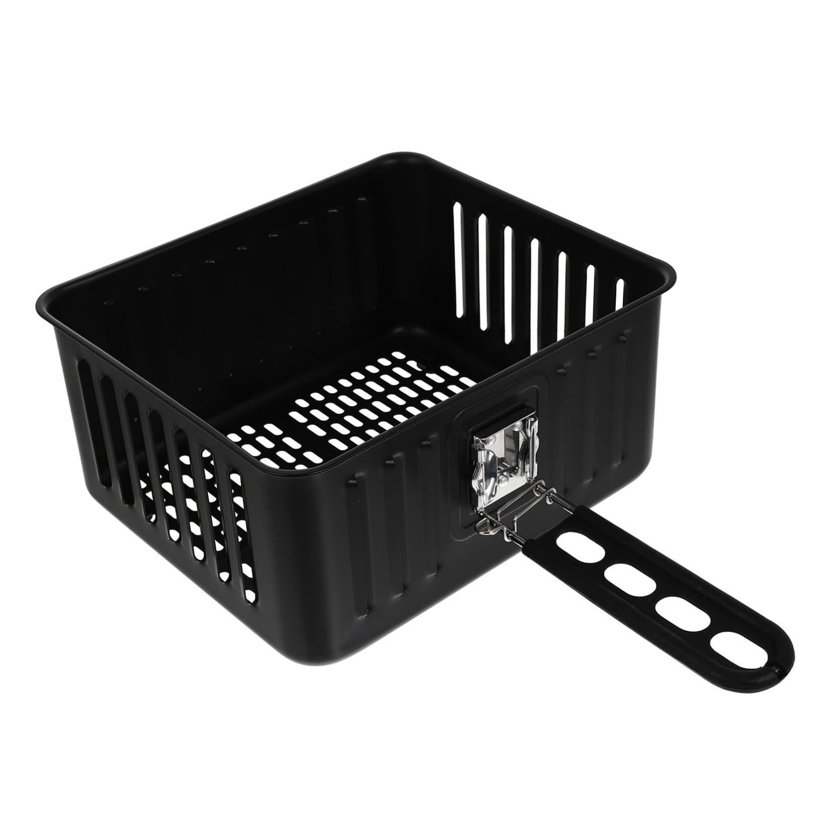 Cestino ergonomico per friggitrice ad aria, vassoio antiaderente per snack croccanti, patatine fritte e pollo fritto, perfetto per friggere e accessori da cucina