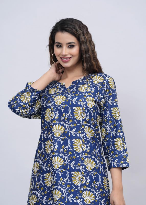 Image of 100% Cotton Printed Night Suit for Women's Shirt and Pyjama Sleep wear Set for Womens and Girls