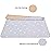 Splat Mat for Under High Chair/Arts/Crafts, WOMUMON Washable Baby Spill Mat Waterproof Anti-Slip Floor Splash Mat, Portable Play Mat and Table Cloth (Star, 51)
