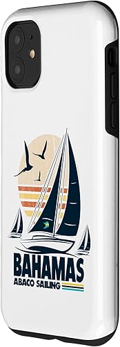 Miniatura 8 de Funda para iPhone 13 Abaco Sloop Sailing Bahamas Regatta Sailboat Bahamian Flag Case