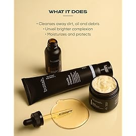 Buttah Skin by Dorion Renaud Complete Melanin-Rich Skin Care Kit | Shea Butter, Vitamin C Serum, Facial Cleanser | Organic & Natural | Black-Owned