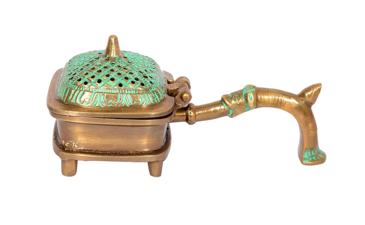Skywalk Hand Crafted Metal Lobandan Charcoal Incense/Bakhoor Burner (Green) (B08YRQ9GRH) Amazon Price History, Amazon Price Tracker