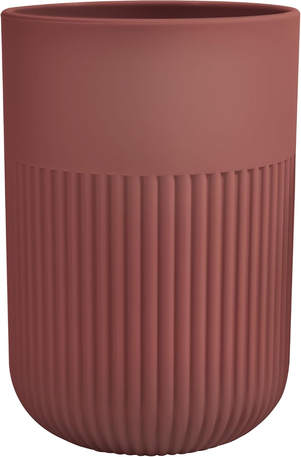 MSV - Gino Berry Mug - Compact and Elegant Design - Ø7,1 x 10,5 cm - Green Colour - Ideal for Kitchen and Bathroom - Practical and Decorative Accessory, Bordeaux