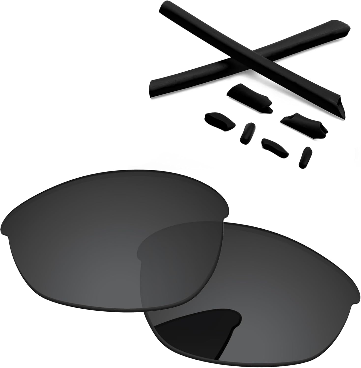 Replacement Lenses & Rubber Kits for Oakley Half Jacket 63mm Sunglass - Precision Fit, UV Block & Impact Resistant
