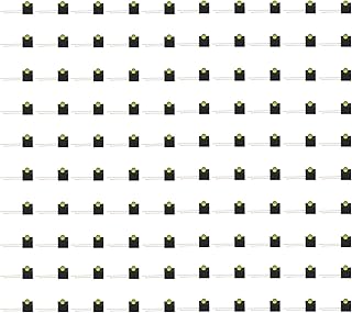 100Pcs LED Holder, 3mm Plastic Bezel Mount LED Clip Lampshade 90 Degree Bend Light Emitting Diode Panel Mount Clip with Light Industrial Control Components(Yellow Light)