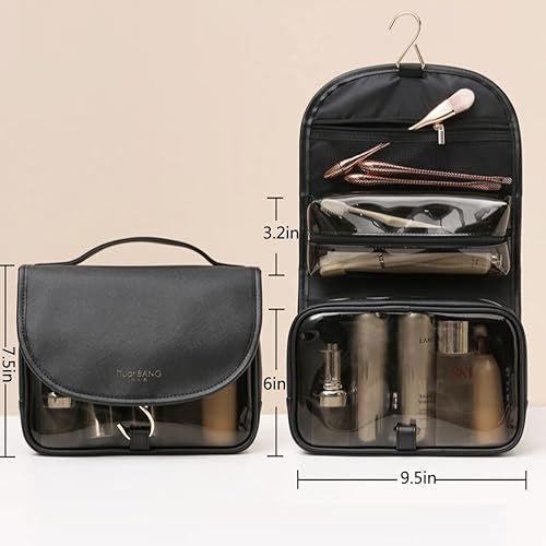 Miniatura 5 de Neceser para mujer, bolsa de maquillaje colgante, bolsa organizadora de viaje para artículos de tocador, bolsa de cosméticos, bolsa impermeable para