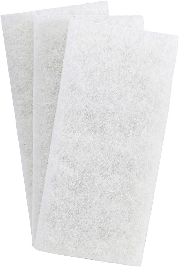 3M Doodlebug Cleaning Floor Pad, White, 10/Case (8440)