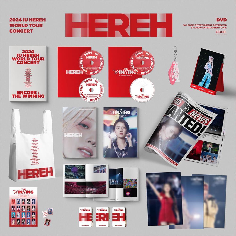 IU - HEREH WORLD TOUR CONCERT 公式 DVD IU - HEREH WORLD TOUR CONCERT 公式 Blu-ray 韓国盤 リージョン