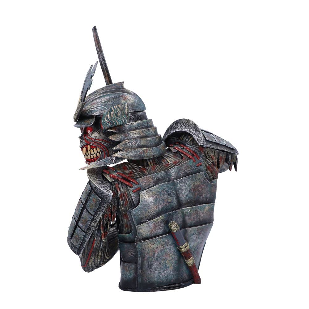 Nemesis Now Caja de Busto Senjutsu de Iron Maiden con Licencia Oficial, Color Plateado, 41 cm