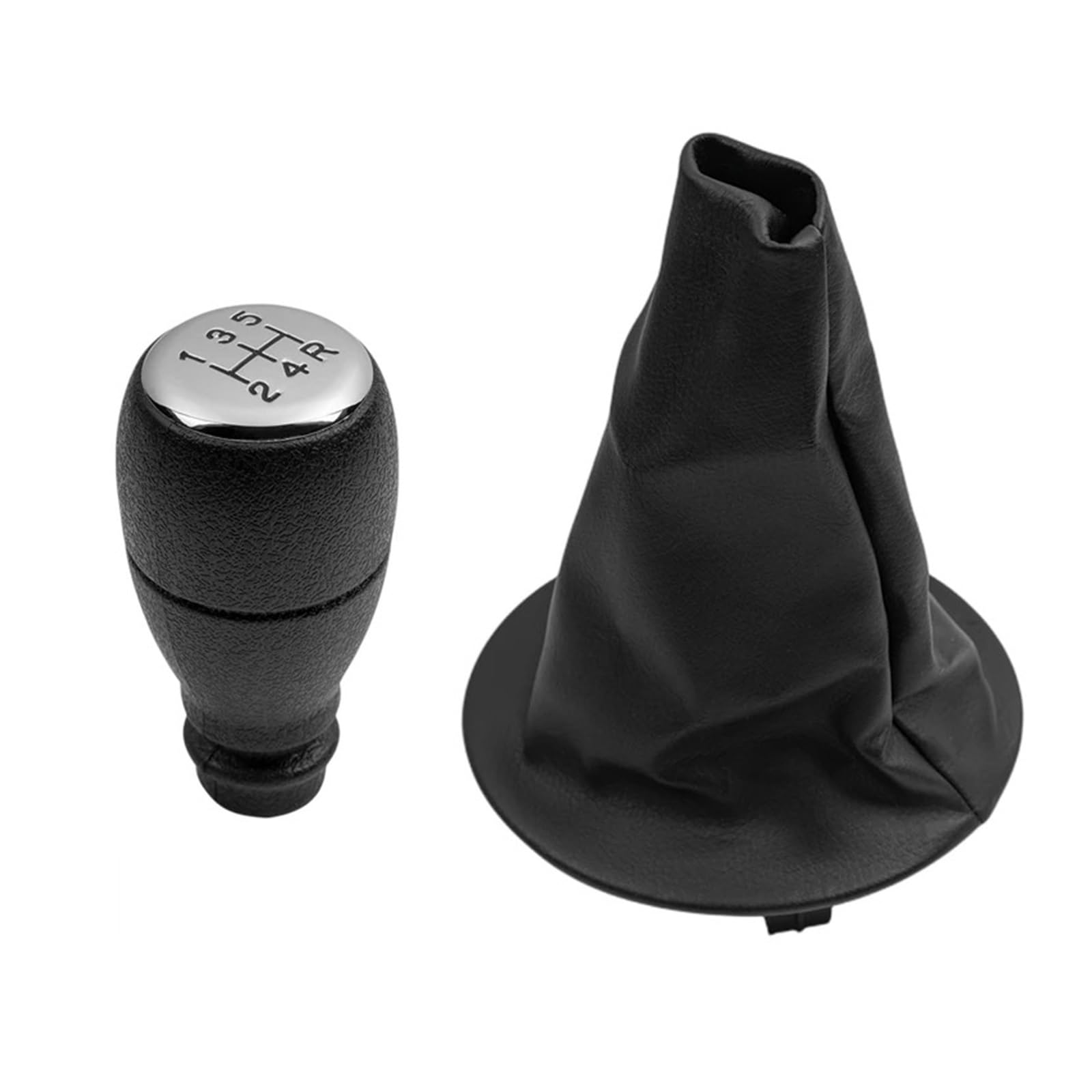 VAVGKDKPZB Shifter Lever Handle for Peugeot Partner 2008-2018 5 Speed Gear Shift Knob Gaiter Boot Case(2Pcs)