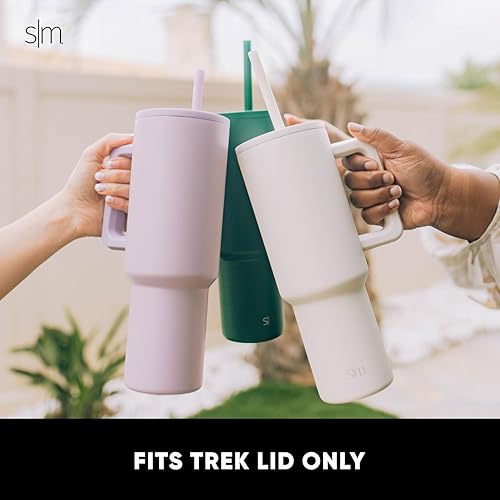 Miniatura 20 de Simple Modern - Funda de silicona antideslizante que absorbe los golpes para vaso con asa de 40 onzas de la colección Trek, color rubor